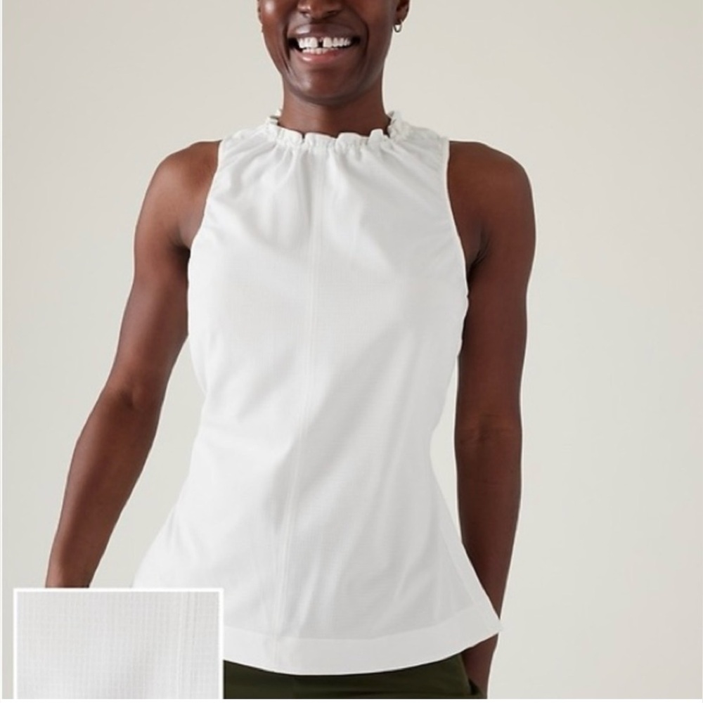 Athleta Boundless Tank Camisole Elegant White Sleeveless Top - Picture 4 of 7